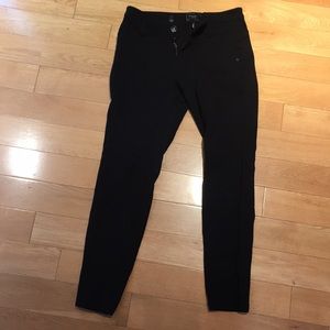 High waisted black pants